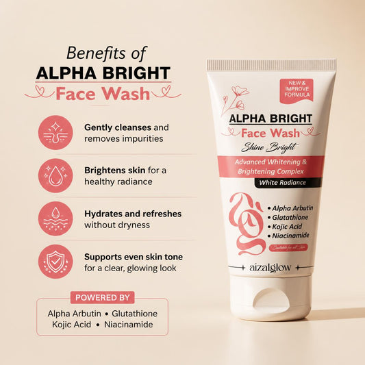 Aizal Glow Alpha Bright Face Wash | Best for Dark Spots & Pigmentation