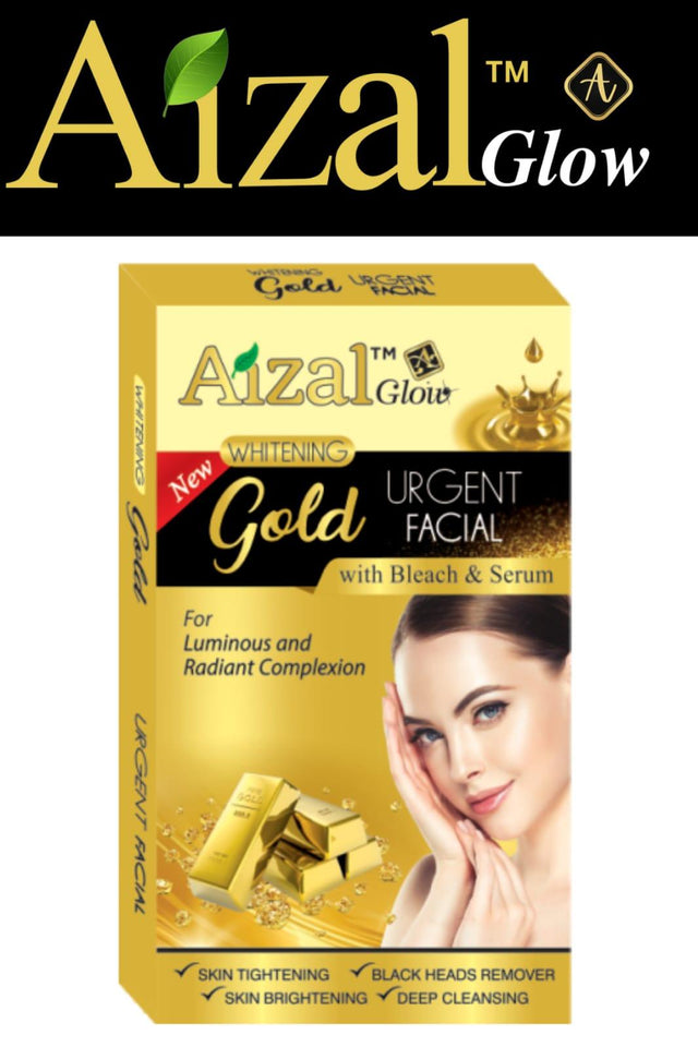 Gold Whitening Urgent Facial - Aizal Glow Cosmetics