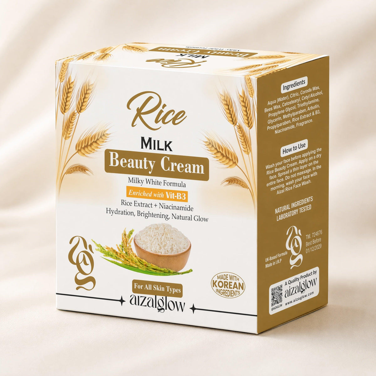 Aizal Glow Rice Milk Beauty Cream