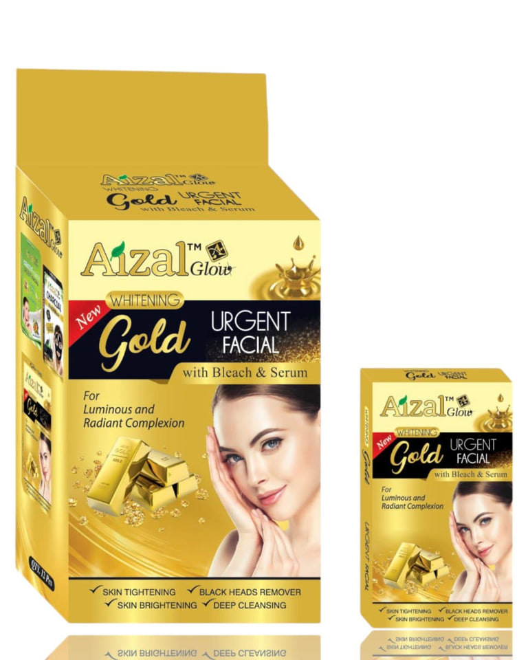 Gold Whitening Urgent Facial - Aizal Glow Cosmetics