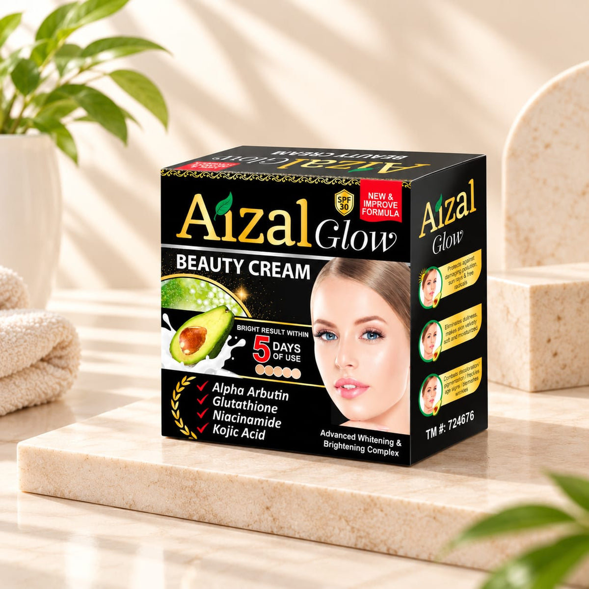 Aizal Glow Avocado Beauty Cream SPF 30